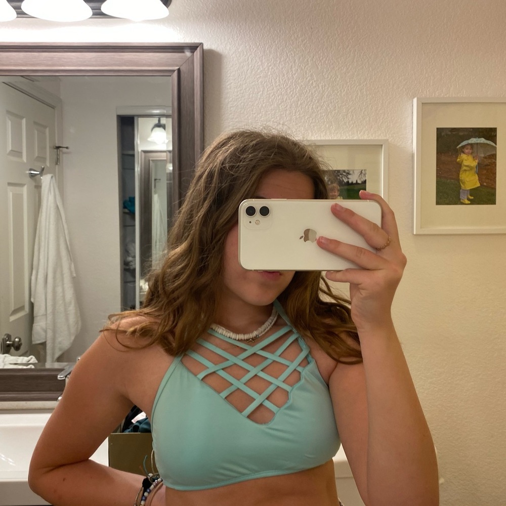 Teal Bikini Top